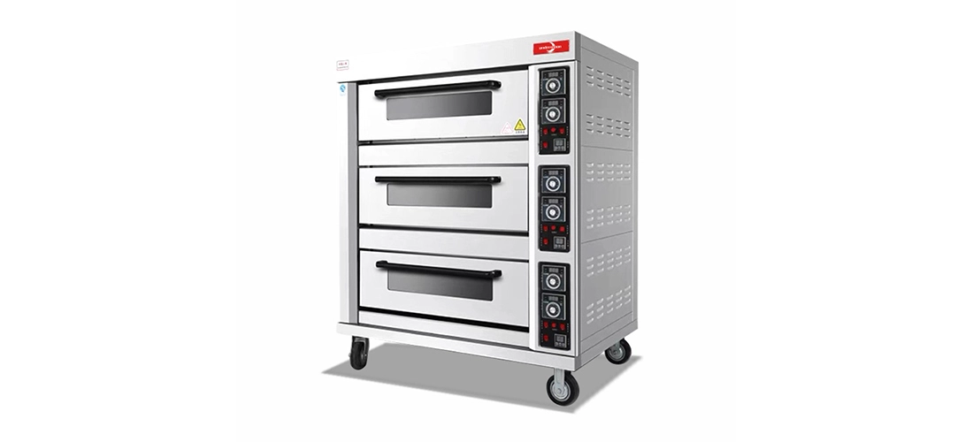 Three Deck Gas Oven For Professional Bakery