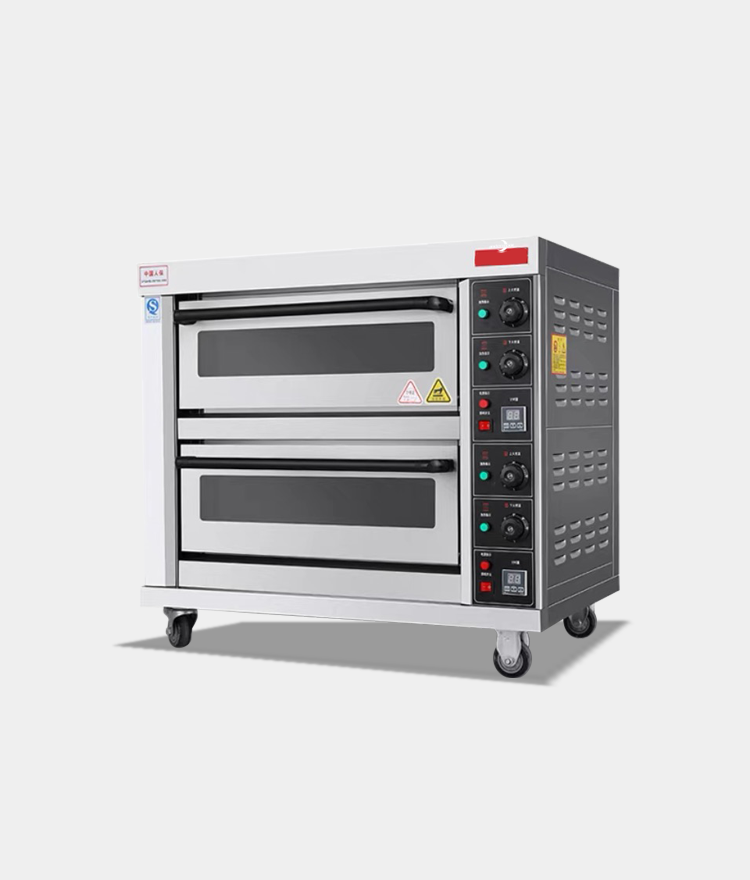 Double Deck Electric Oven Stainless Steel